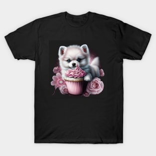 Pomsky Loves A Cupcake T-Shirt